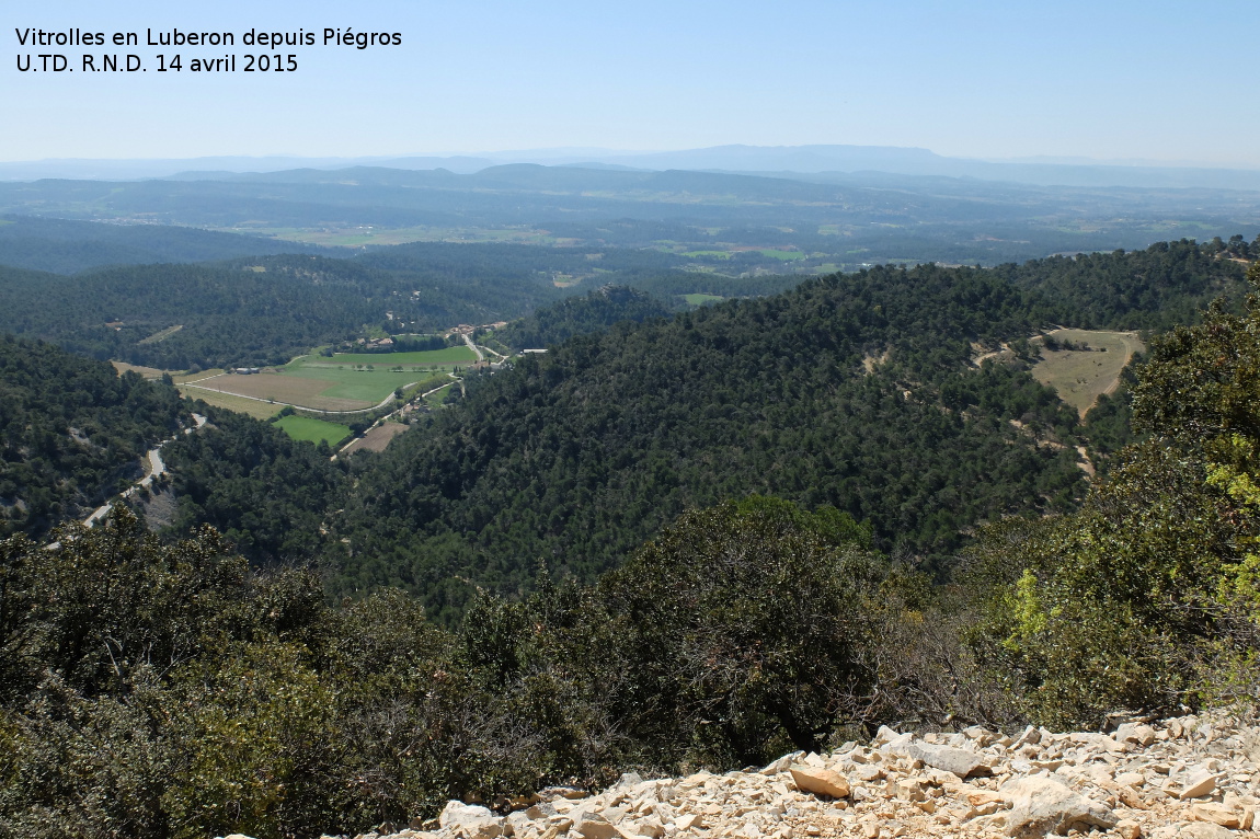 Sortie sur Vitrolles en Luberon depuis Piegros 2