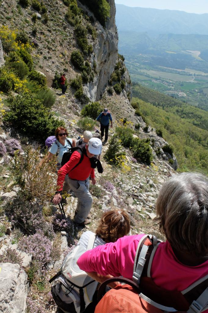 Le trou d'argent Sisteron  3 Mai 2016 Le passage balcon