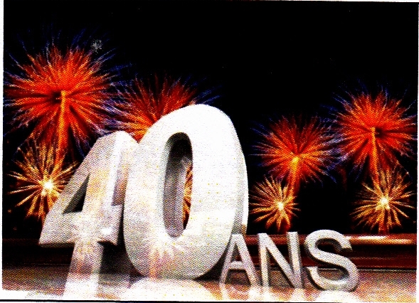 Le logo pour les 40 ans