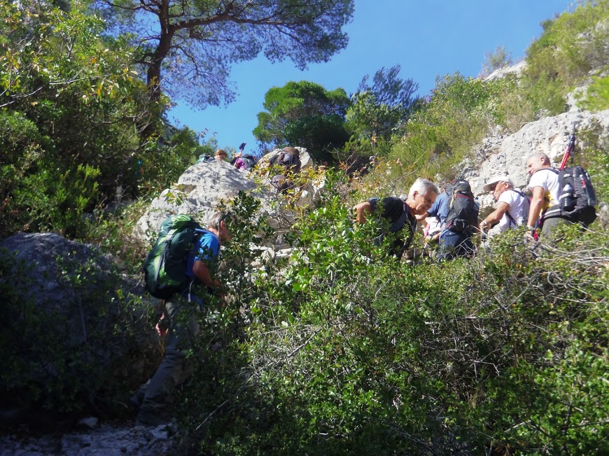 Calanques dans la montée 