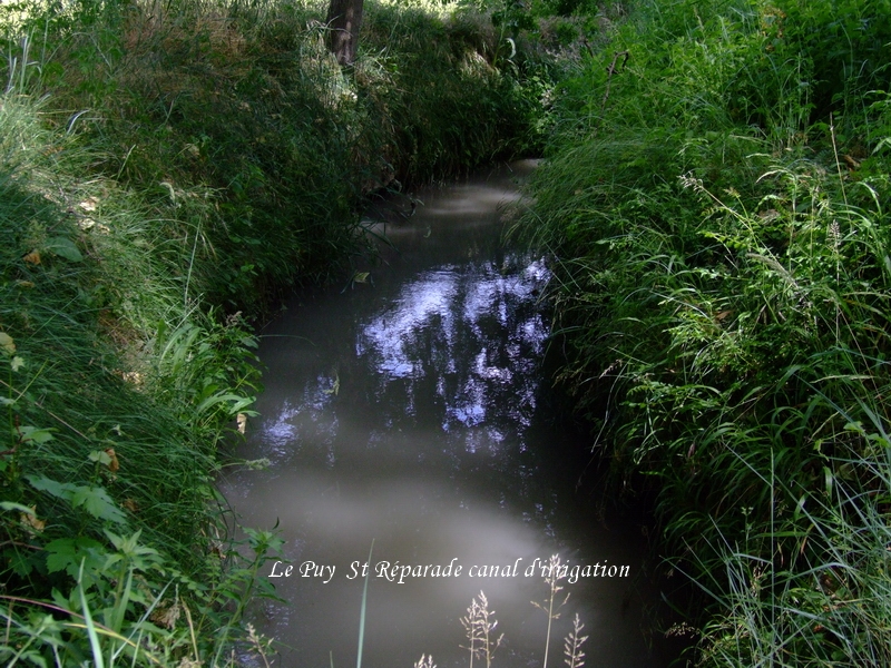 Le Puy Ste Réparade Canal d'irrigation