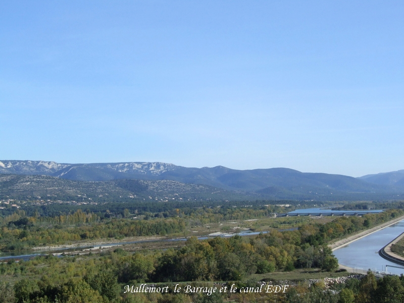 Mallemort Barrage et canal EDF