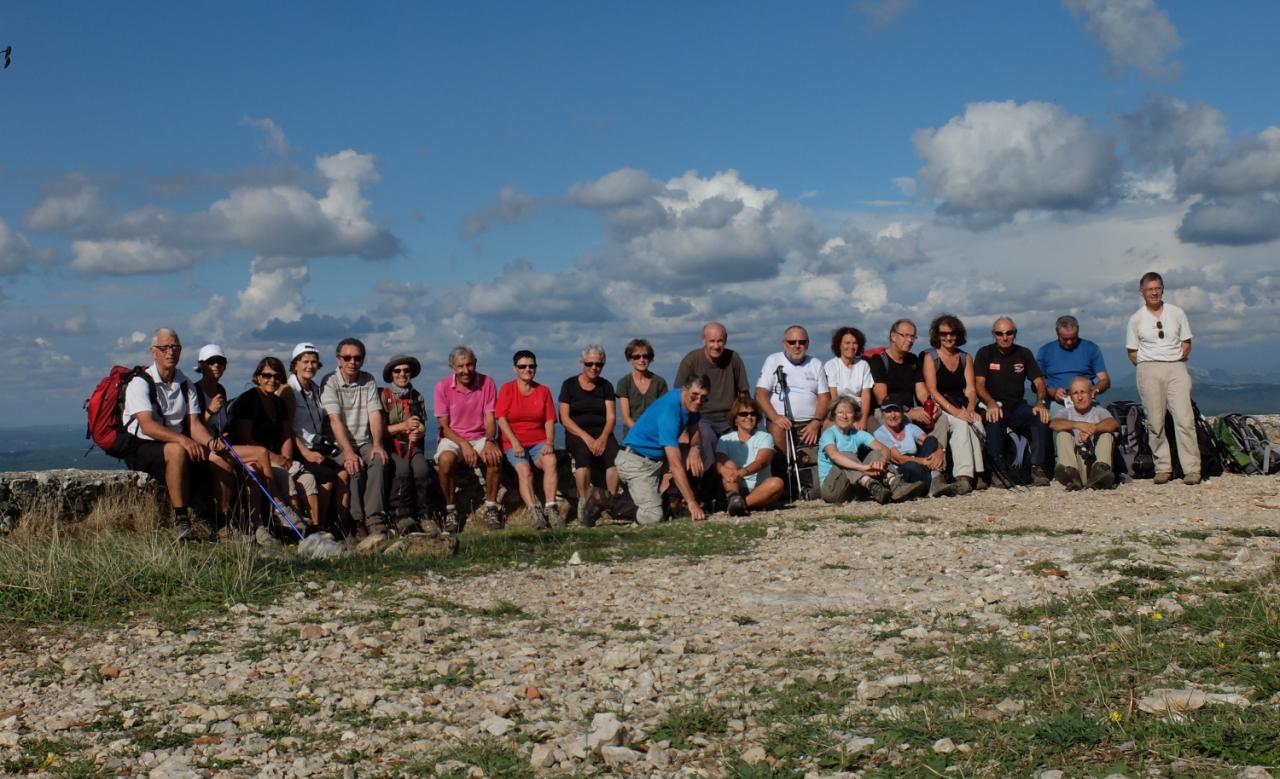 Le groupe aux gorges du  Caramy Octobre