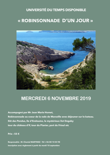 Robinsonnade Marseille - Novembre 2019
