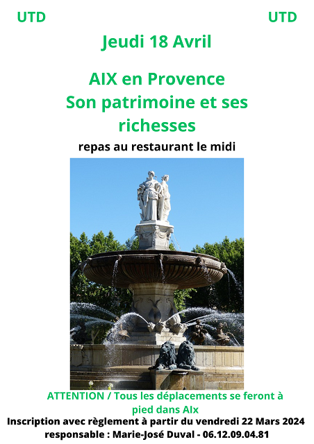 Aix en provence avril site