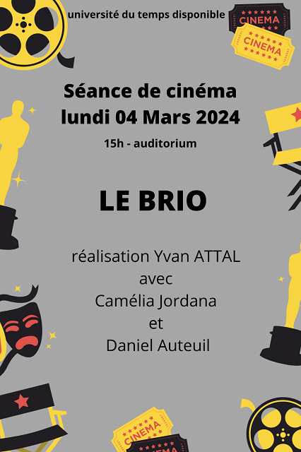 Le brio affiche cinema site