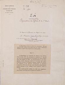 Loi de separation des eglises et de l etat page 1 archives nationales ae ii 2991 1