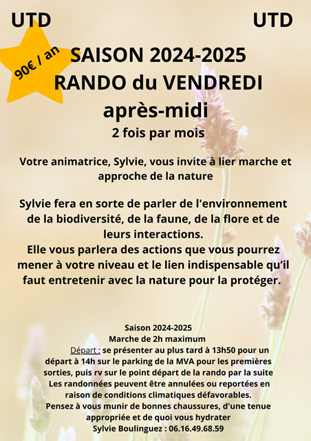 Site votre animatrice vous invite a lier marche et 1